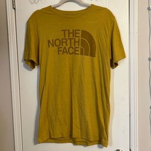 North Face yellow tee shirt